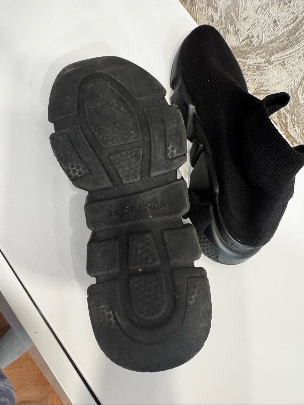 Balenciaga Black Speed Trainer Sock Sneakers - Picture 6 of 7